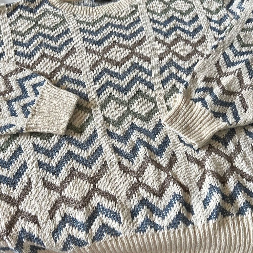 Vintage Inc. Chevron Sweater Sz. M